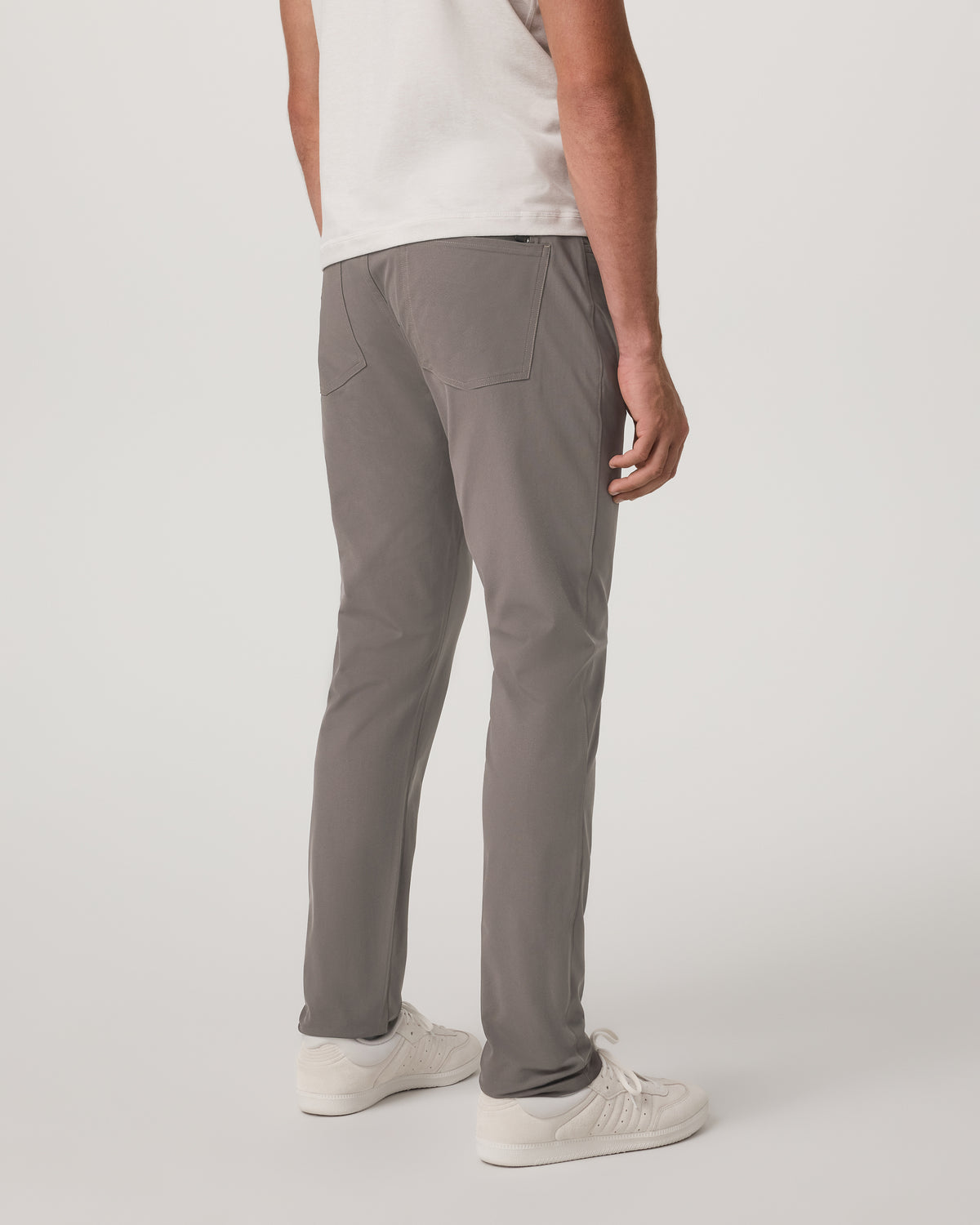Meta Pant Athletic Slim Fit 32" Warm Grey 5-Pocket Pants - Image 3