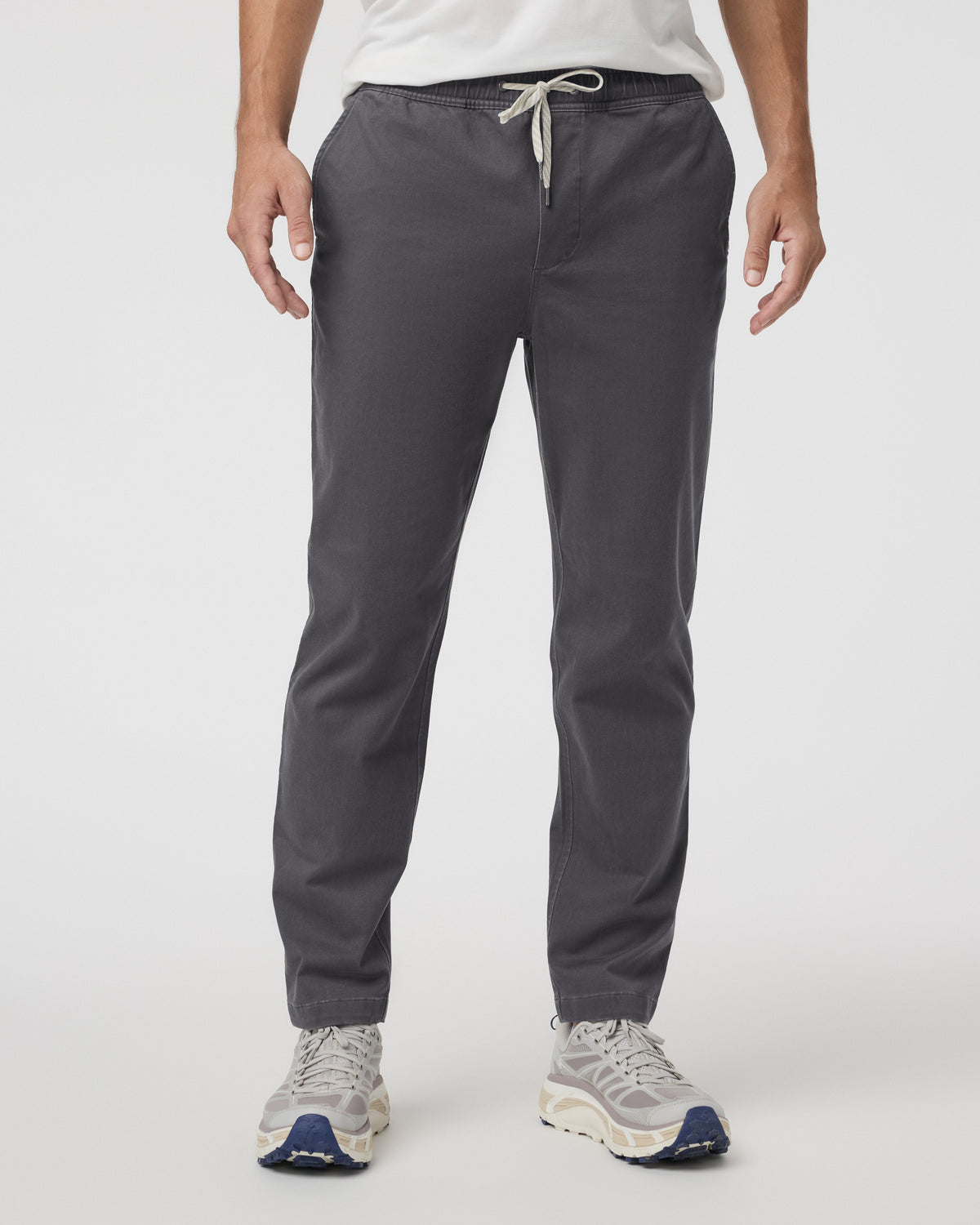 Fletcher Elastic Waist Pant Athletic Slim Fit 30" Dark Pewter