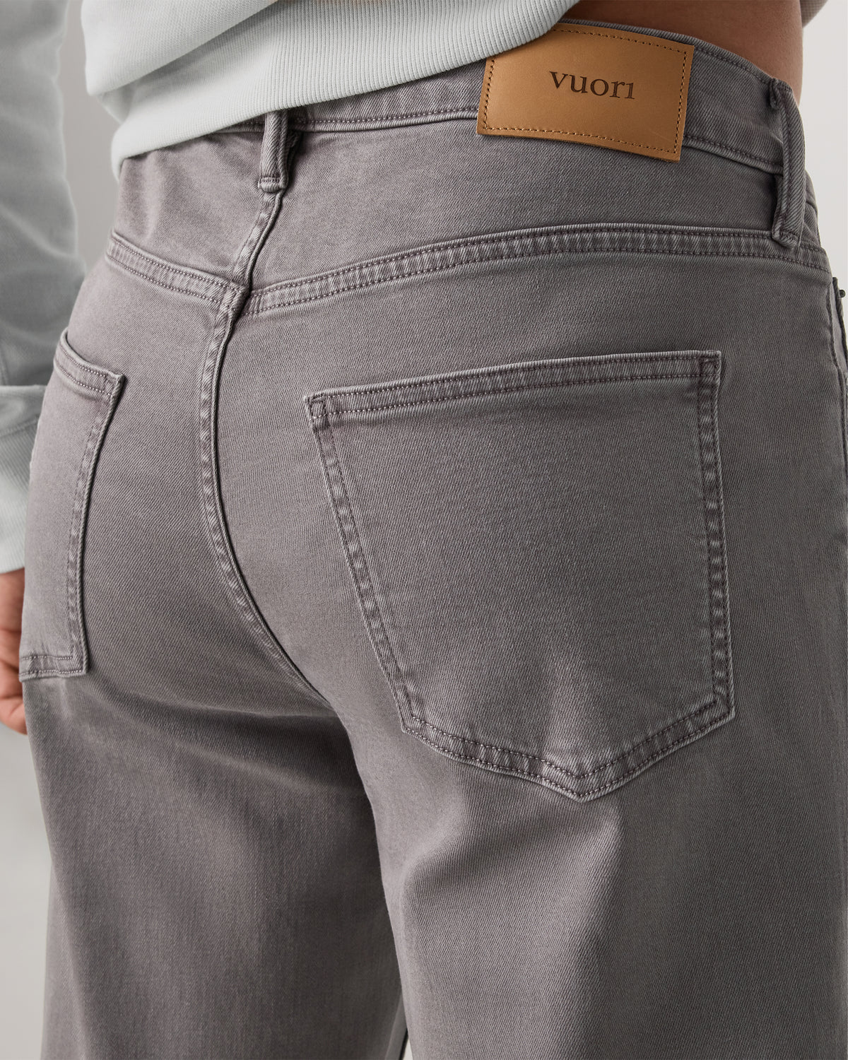 Benton Stretch Twill Pant Classic Fit 30" Cavern Grey Jeans - Image 2