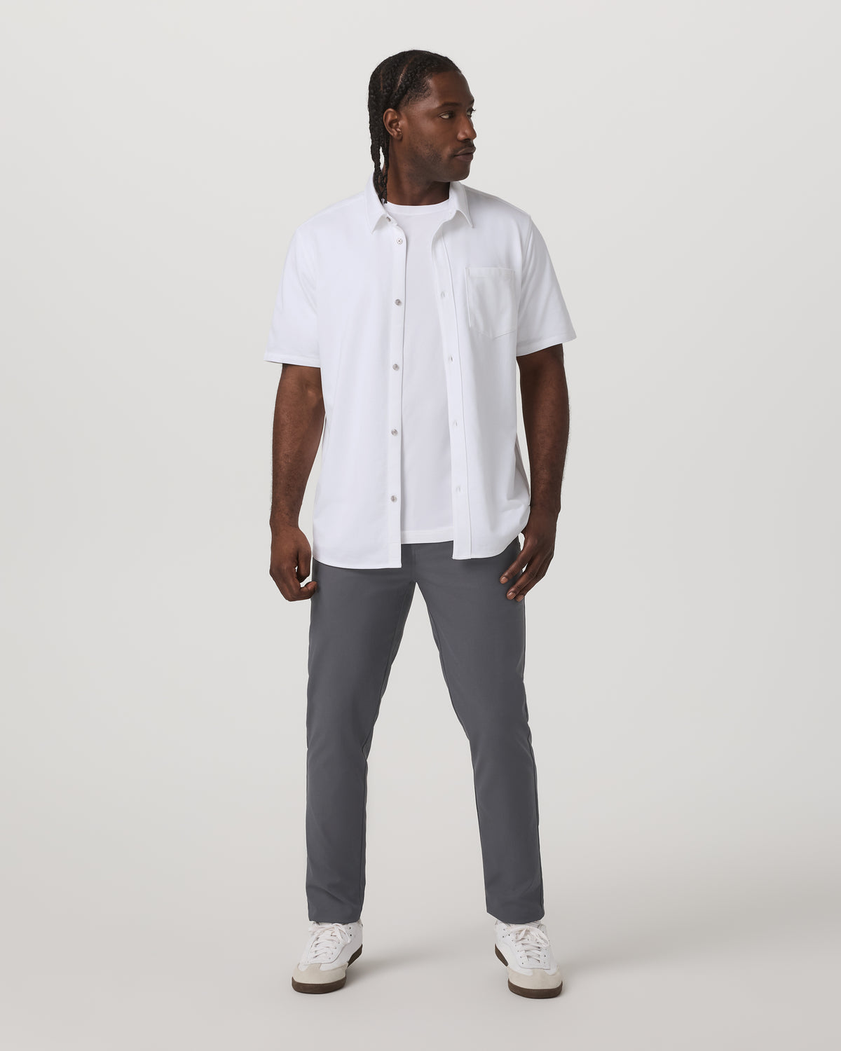 Cascade Tech Chino Pant 32" Men's Charcoal Chinos - Image 5