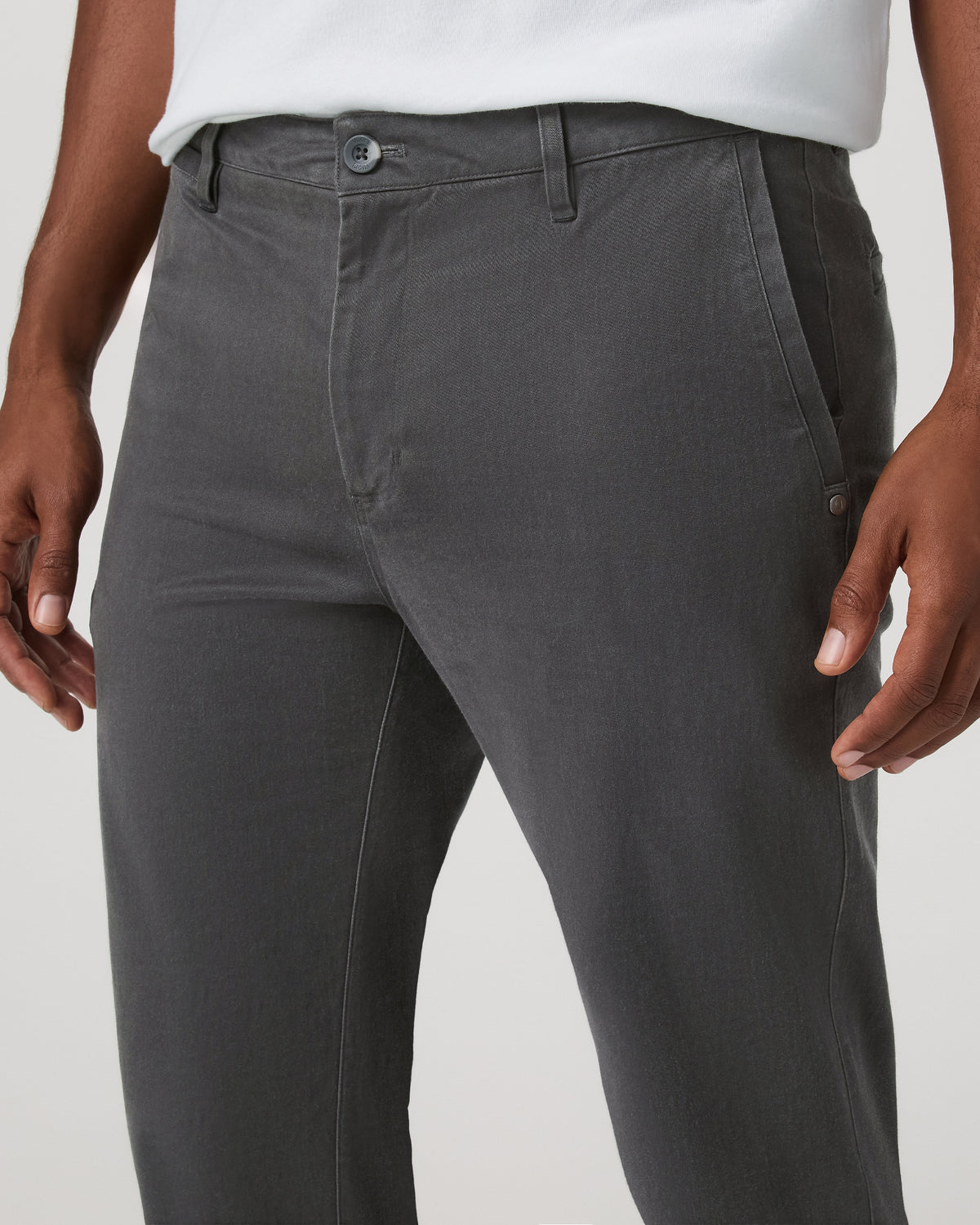 Fletcher Chino Pant Classic 30" Men's Dark Pewter Chino Pants - Image 2
