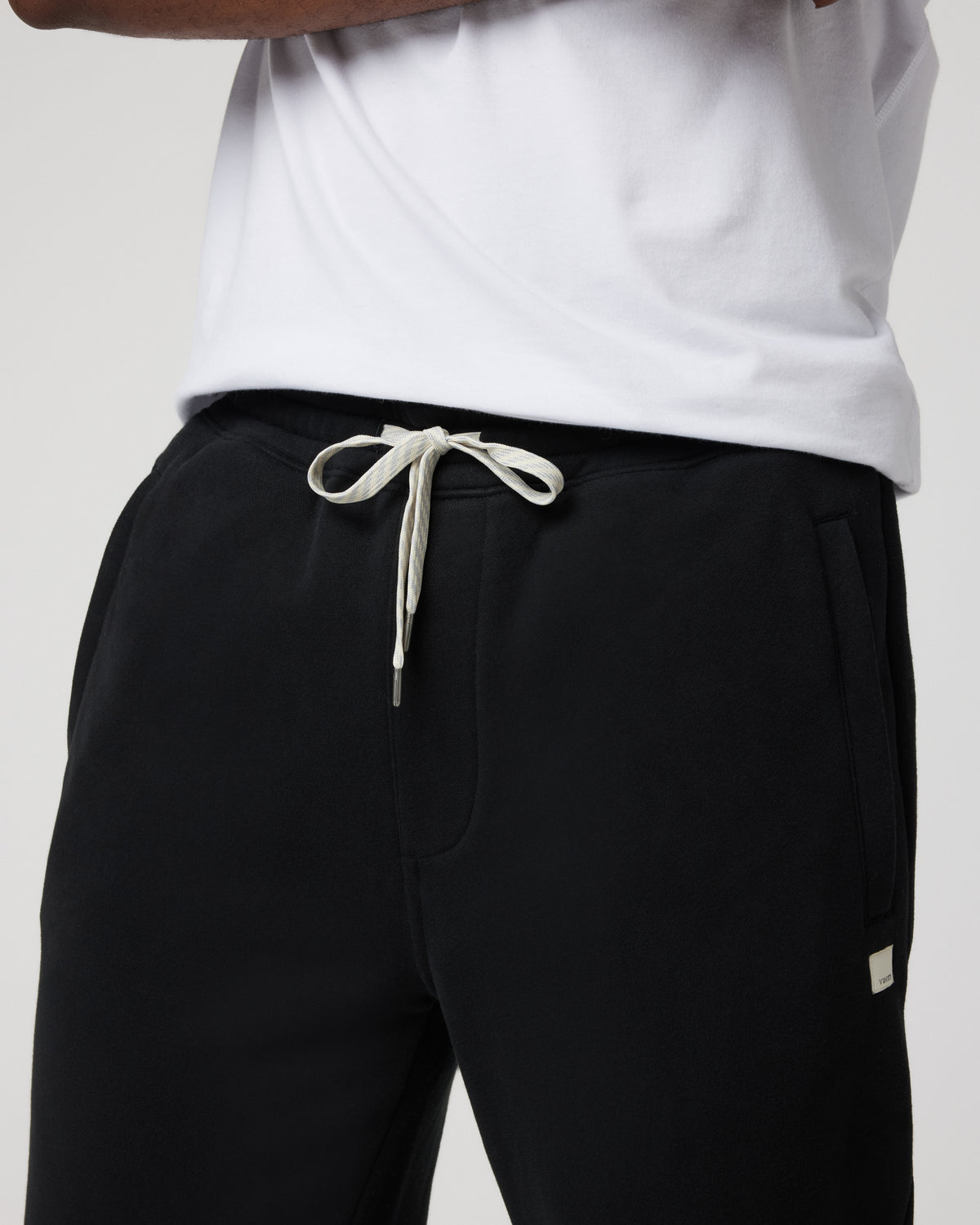 Seaside Sweatpant 28" Men's Relaxed Fit Black Sweatpant - Image 2