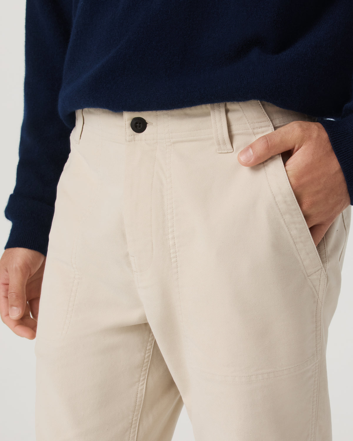 Ridge Pant Classic Fit Men's Bone Casual Utility Pants - Image 2