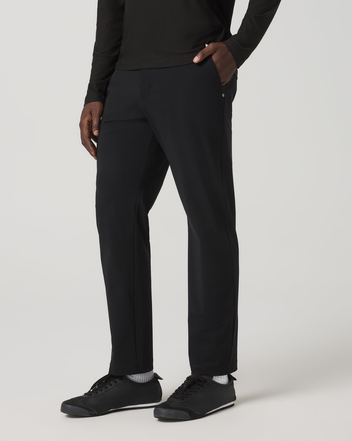 Fleet Trouser Classic Fit 30" Men's Black Chino Pants - Image 2