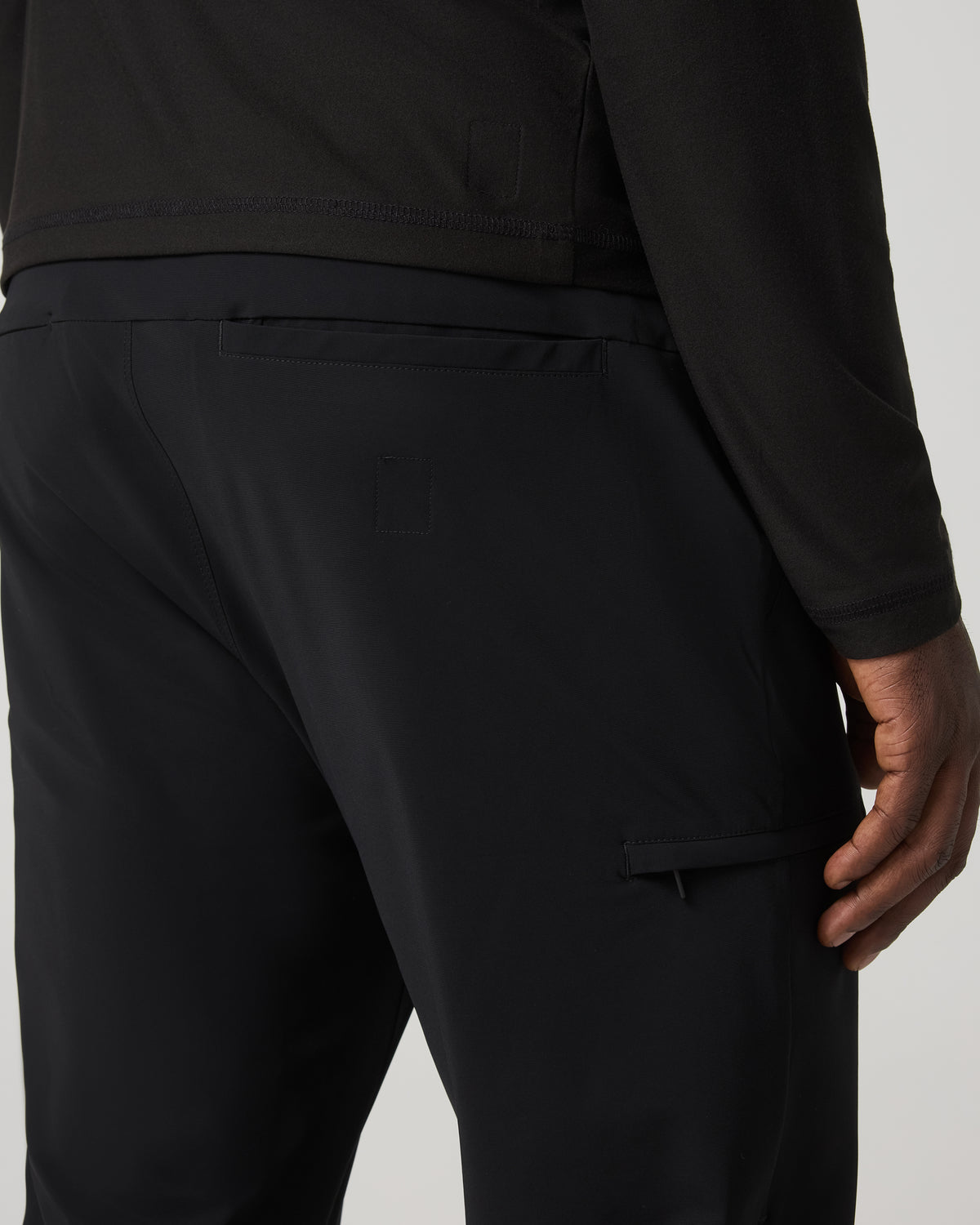 Fleet Trouser Classic Fit 30" Men's Black Chino Pants - Image 4