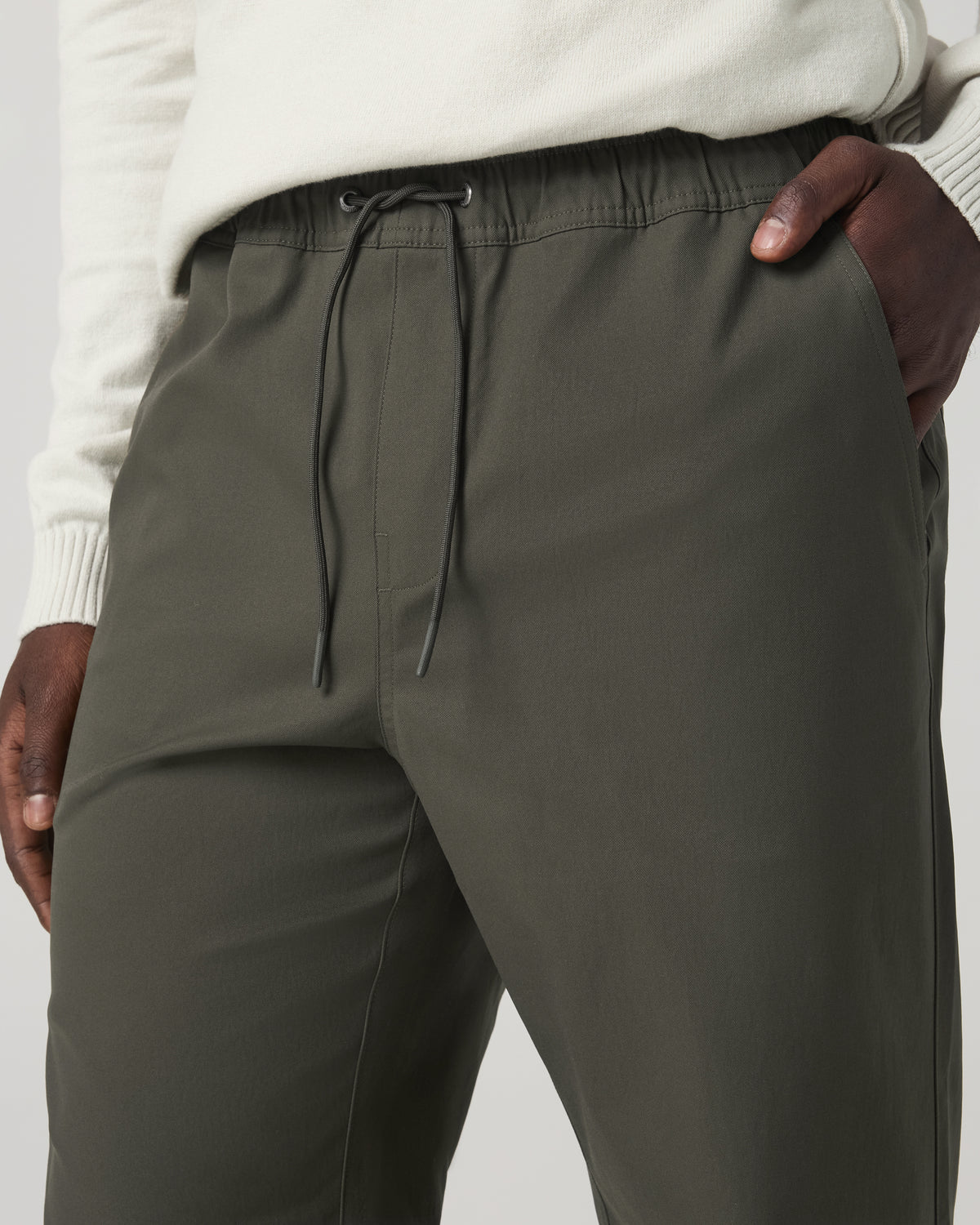 Cascade Elastic Waist Trouser Classic Fit 30" Dark Oregano - Image 2
