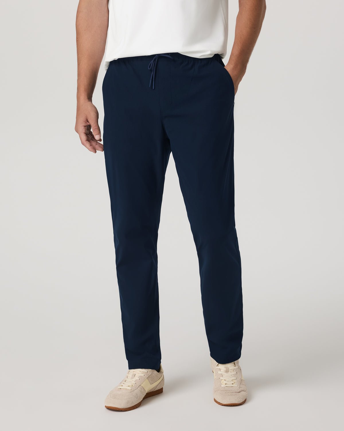 Meta Elastic Waist Pant Classic Fit Men's Ink Pants - Image 5