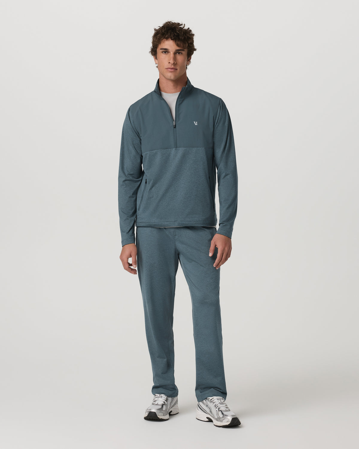 Men's Sunday Performance Track Pant 30" Blue Sea Heather| Vuori - Image 5