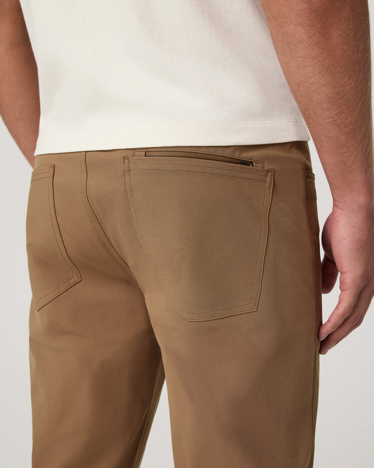 Meta Pant Athletic Slim Fit 30" Men's Pecan 5-Pocket Pant - Image 5