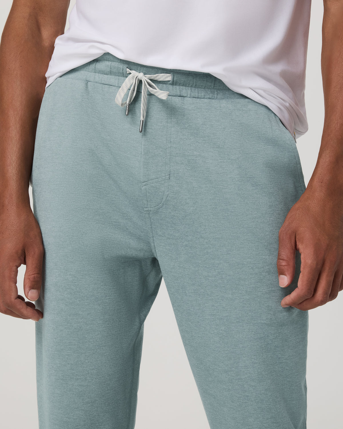 Ponto Performance Pant 30" Misty Blue Heather Sweatpant - Image 4