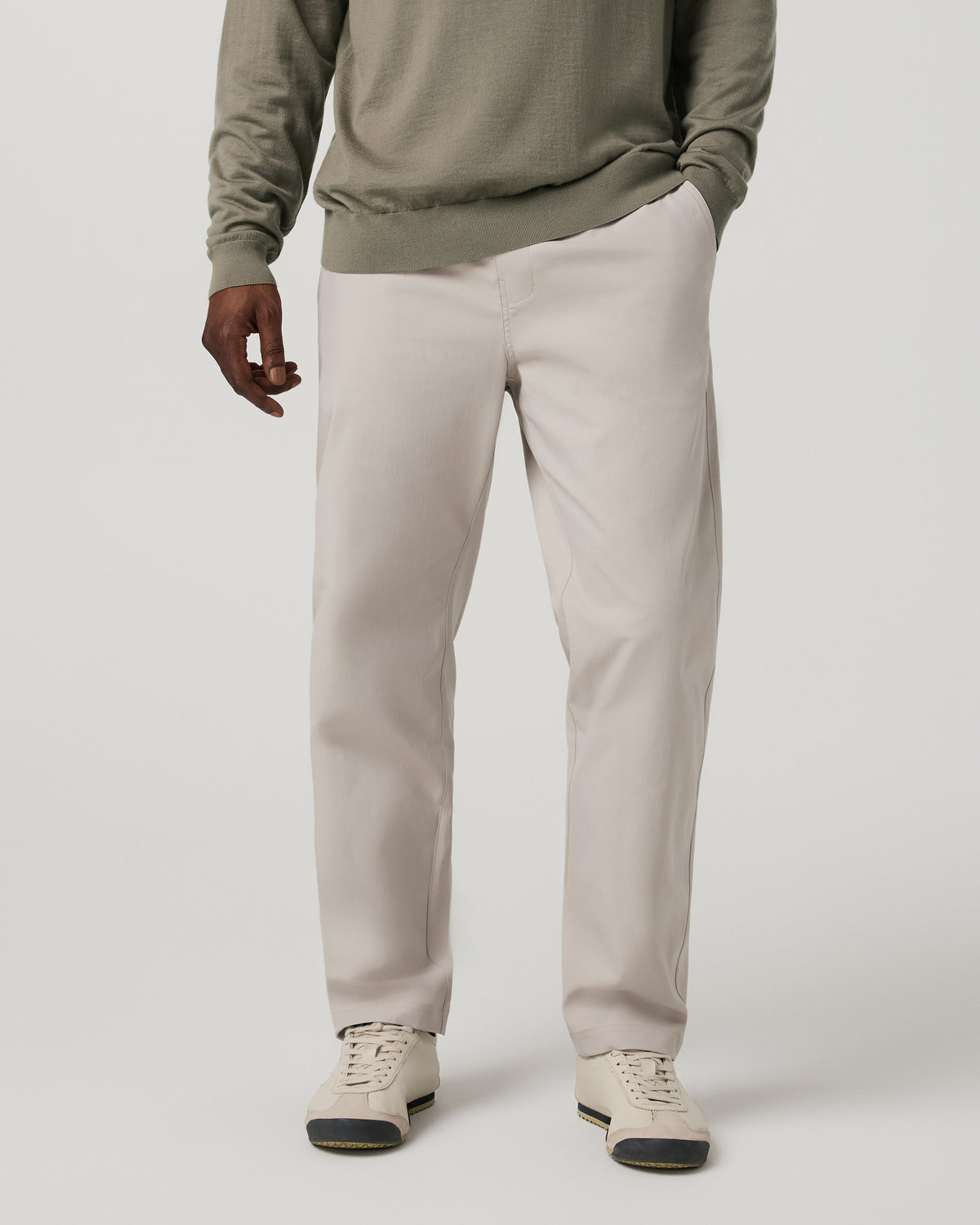 Men's Cascade Elastic Waist Trouser Classic Fit 30" Pewter