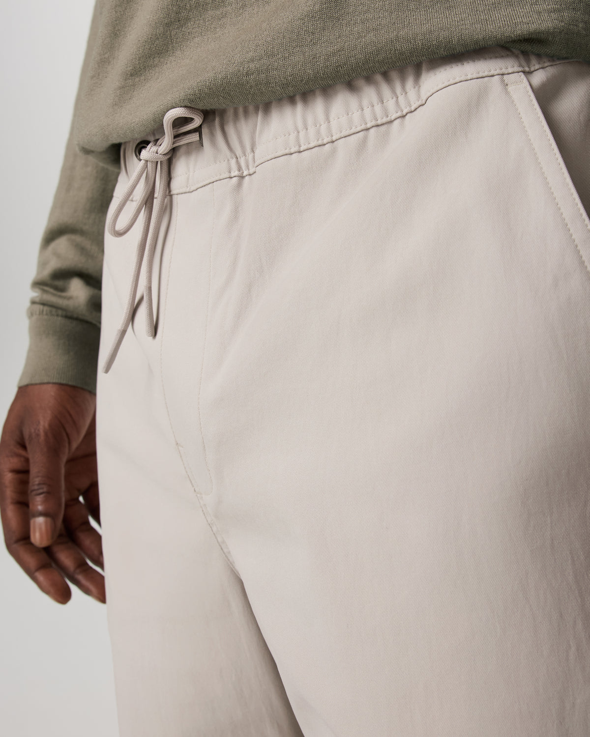 Men's Cascade Elastic Waist Trouser Classic Fit 30" Pewter - Image 2