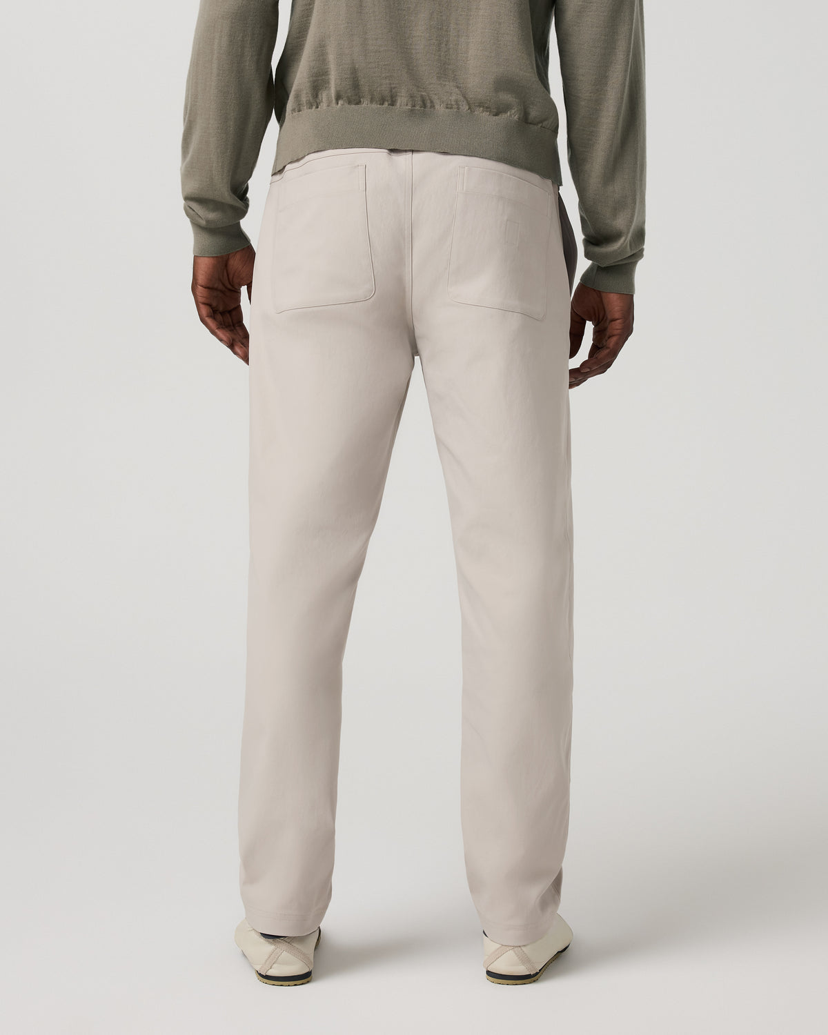 Men's Cascade Elastic Waist Trouser Classic Fit 30" Pewter - Image 3