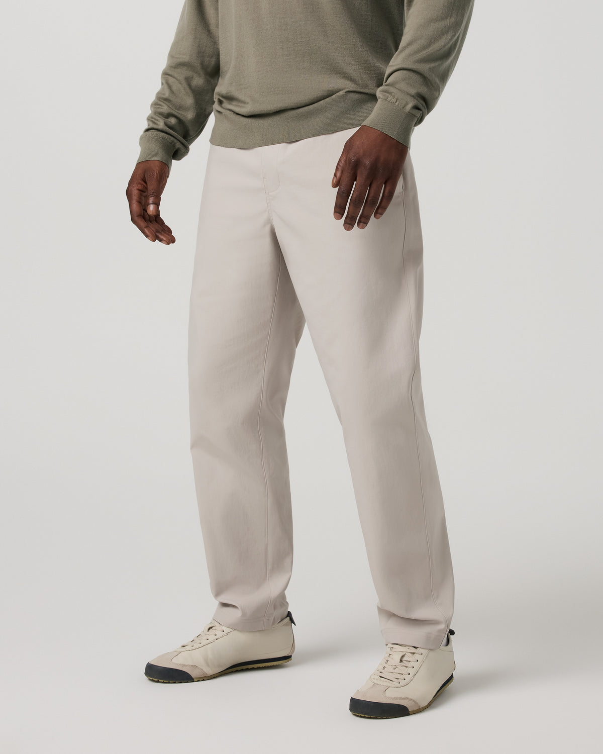 Men's Cascade Elastic Waist Trouser Classic Fit 30" Pewter - Image 5