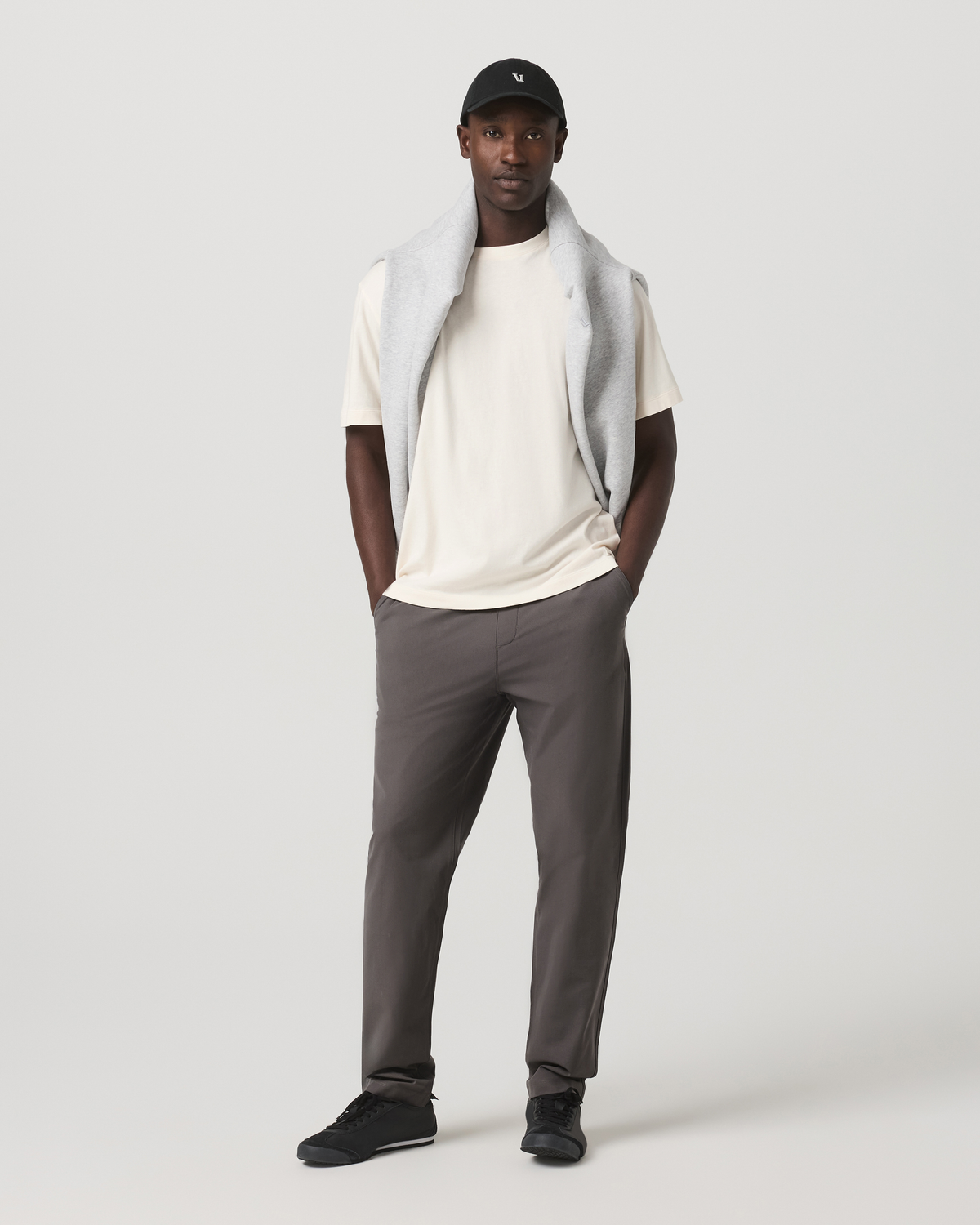 Men's Meta Elastic Waist Pant Classic Fit 32" Warm Grey