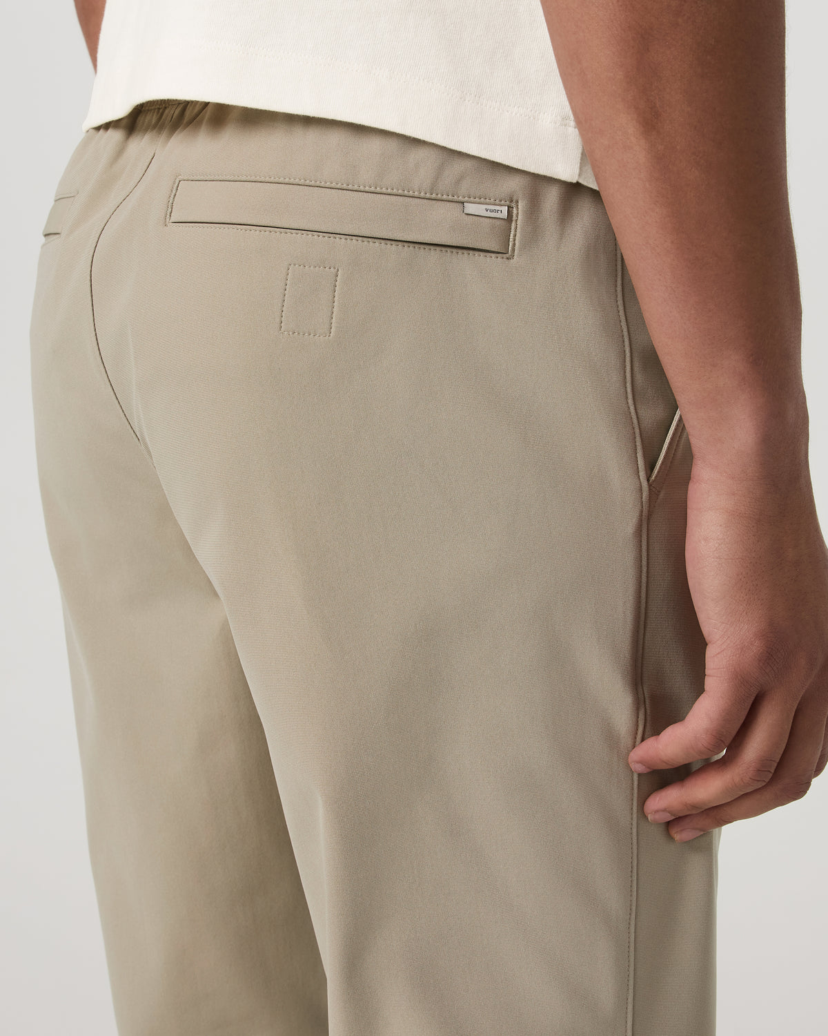 Meta Elastic Waist Pant Classic Fit 32" Men's Truffle Pants - Image 5