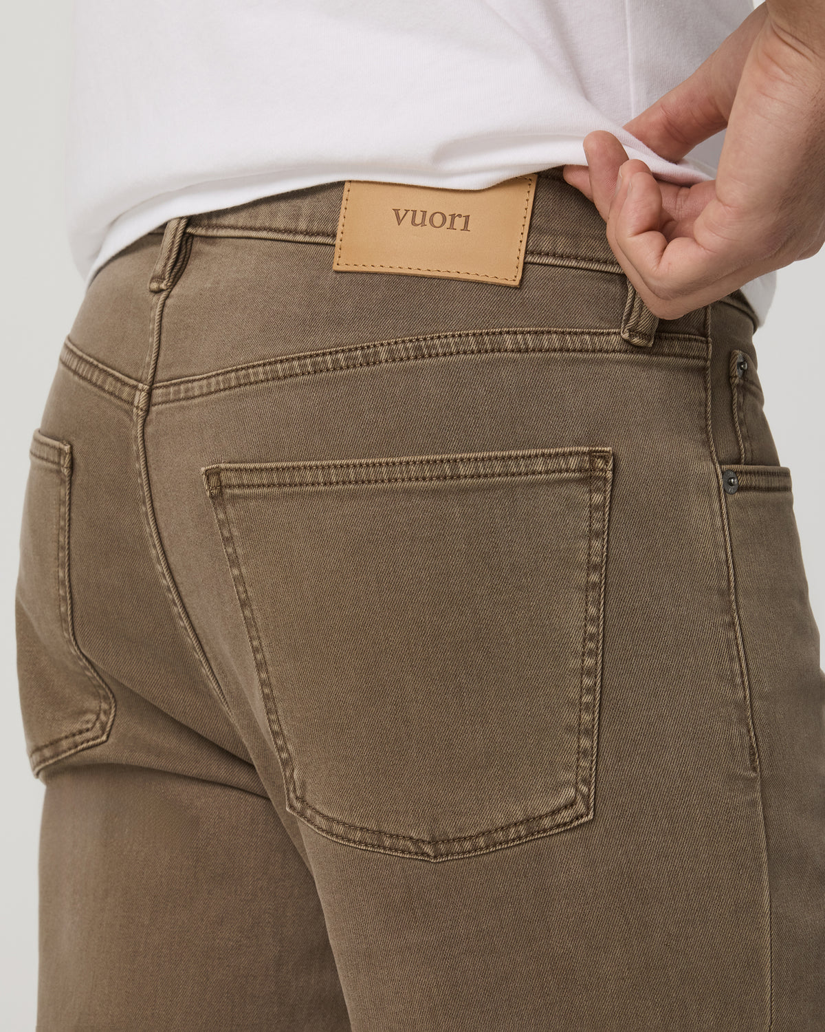 Men's Benton Stretch Twill Pant Classic Fit 30" Peppercorn - Image 5