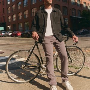 Benton Stretch Twill Pant Athletic Slim Fit 32" Cavern Grey