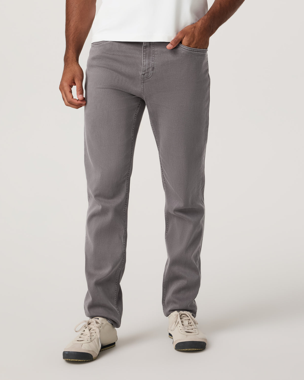 Benton Stretch Twill Pant Athletic Slim Fit 32" Cavern Grey - Image 3