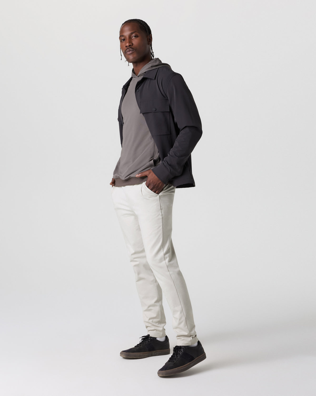 Coronado Pant Men's Salt Heather Zip Up Hoodie - Image 3