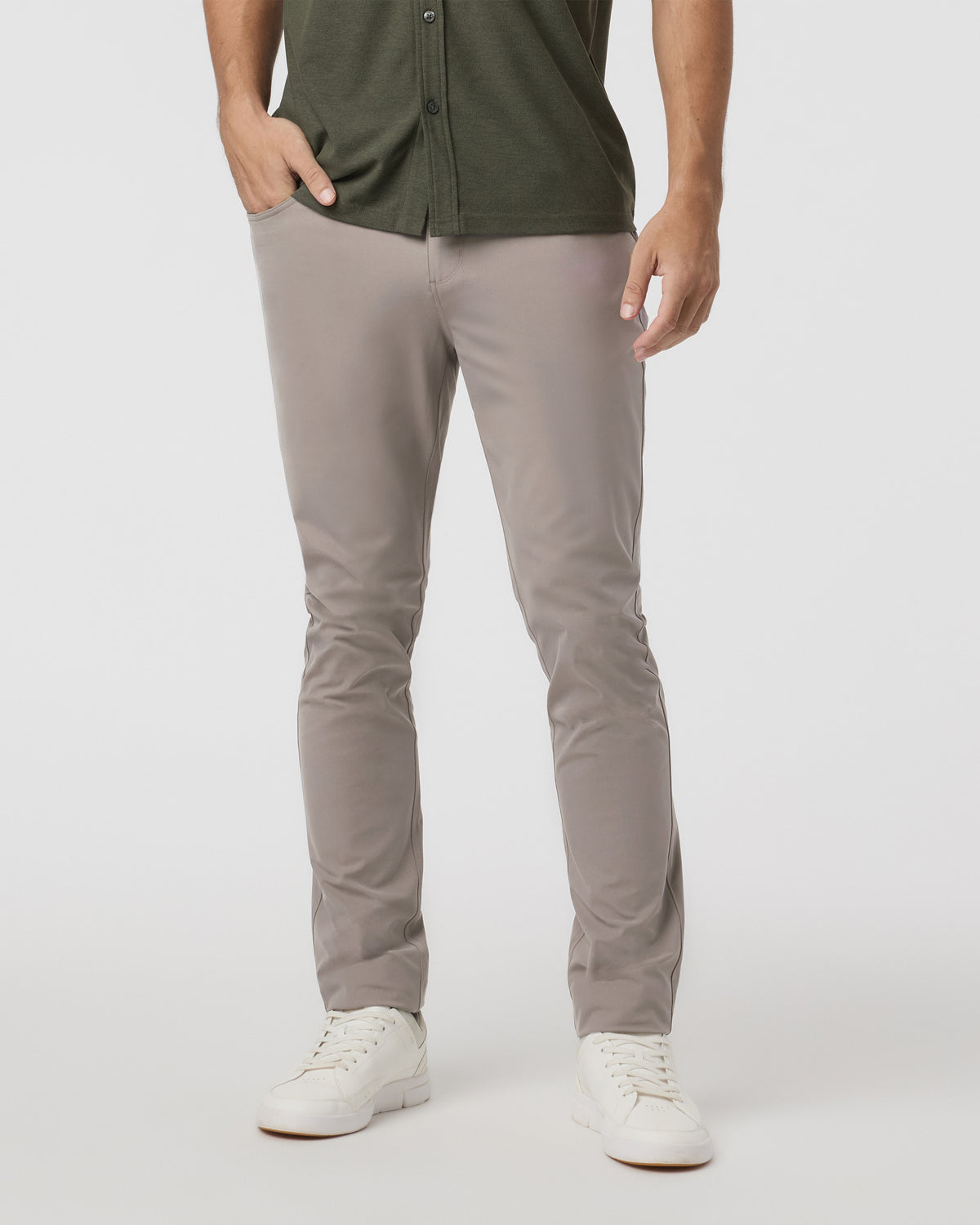 Meta Pant Athletic Slim 30" Mocha 5-Pocket Pants