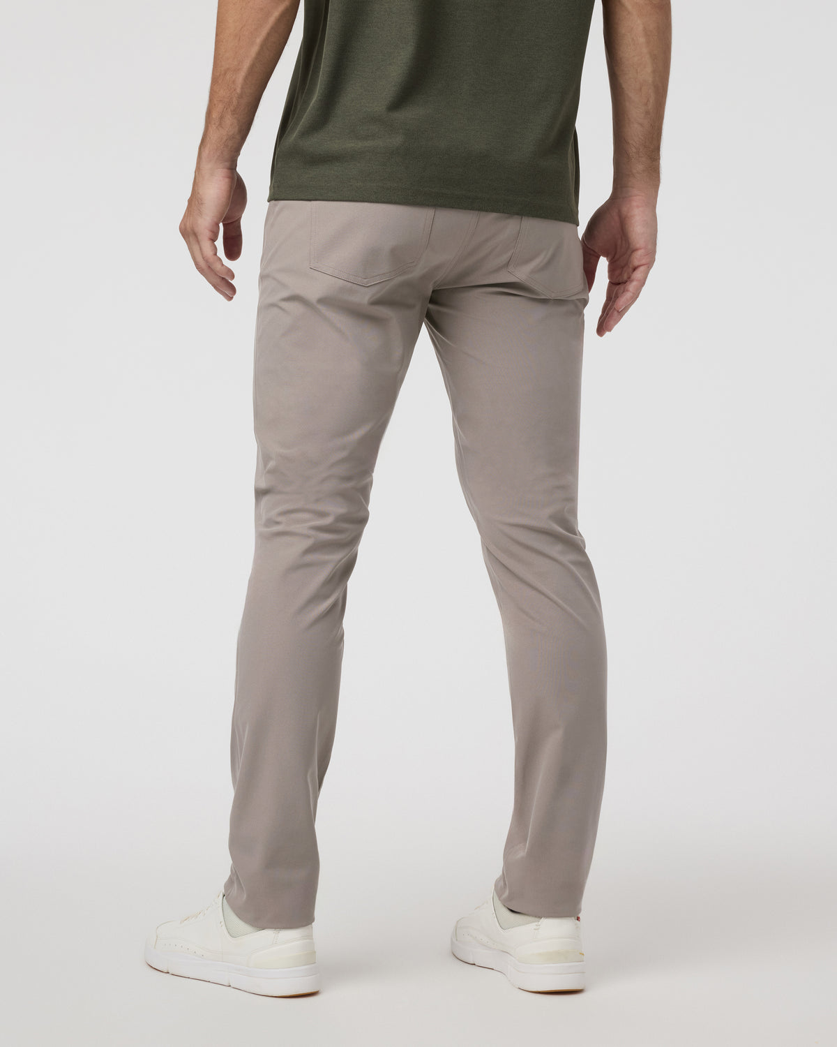 Meta Pant Athletic Slim 30" Mocha 5-Pocket Pants - Image 2