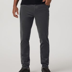 Optimist 5 Pocket Cord Pant Athletic Slim Fit Charcoal