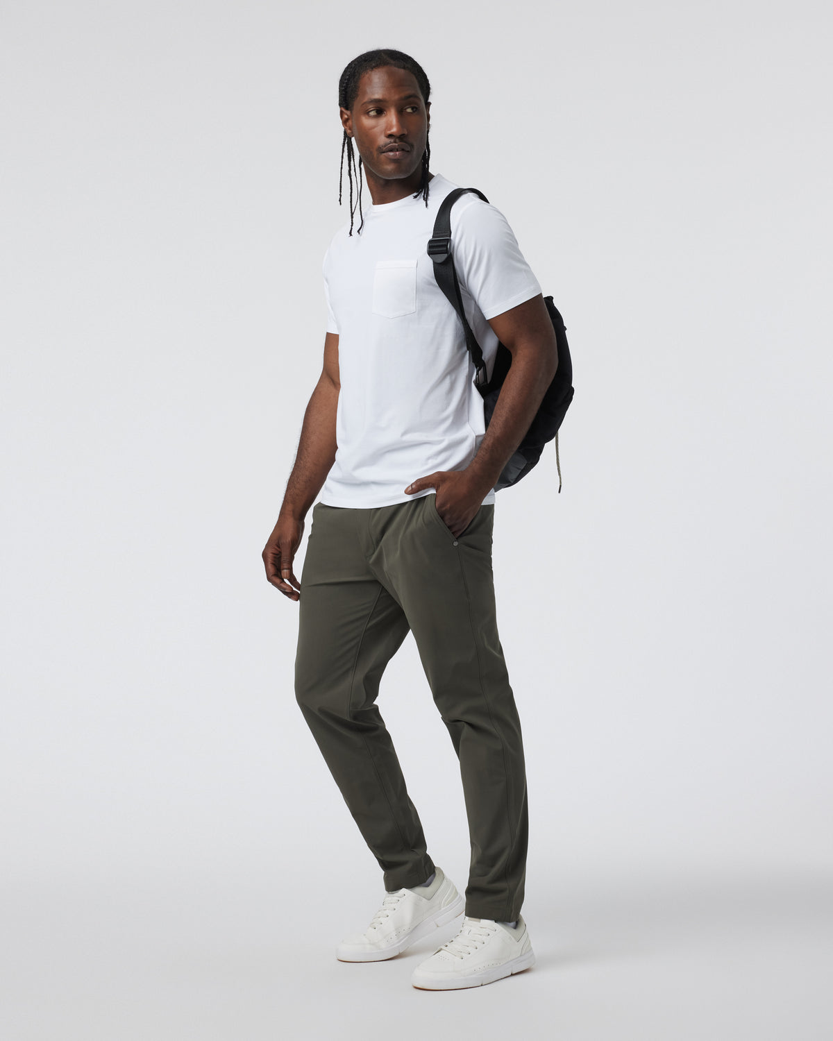 Meta Elastic Waist Pant Dark Oregano