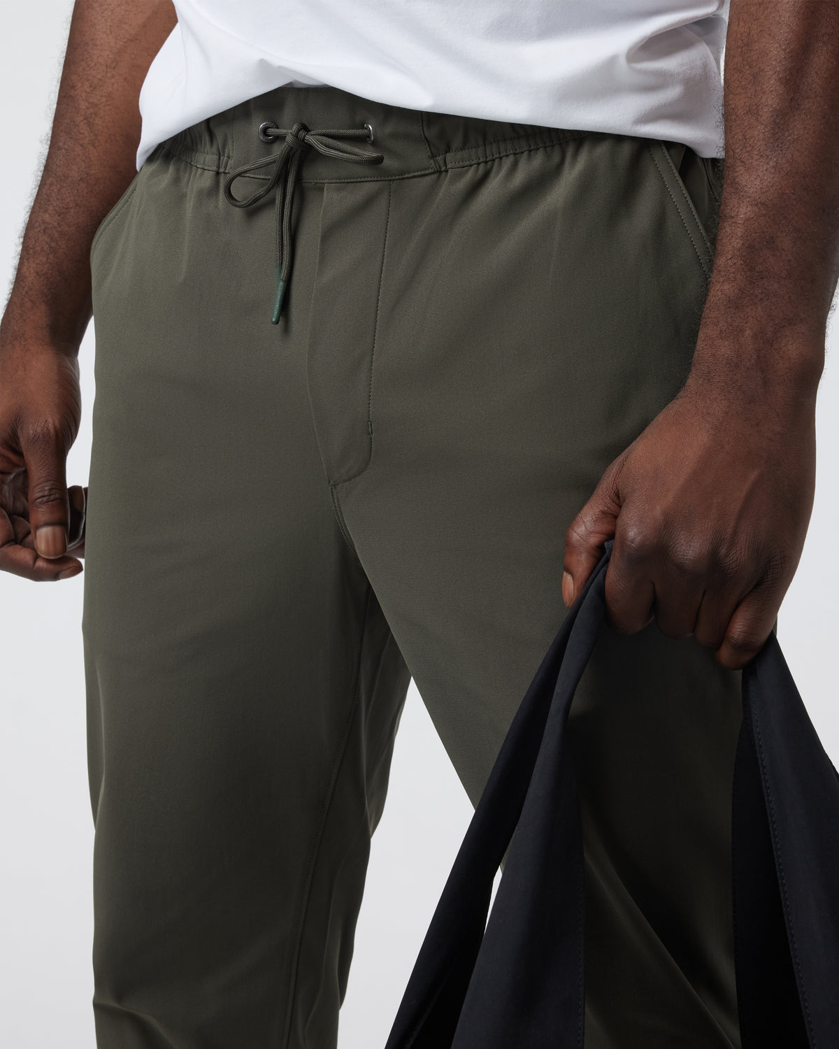 Meta Elastic Waist Pant Dark Oregano - Image 2