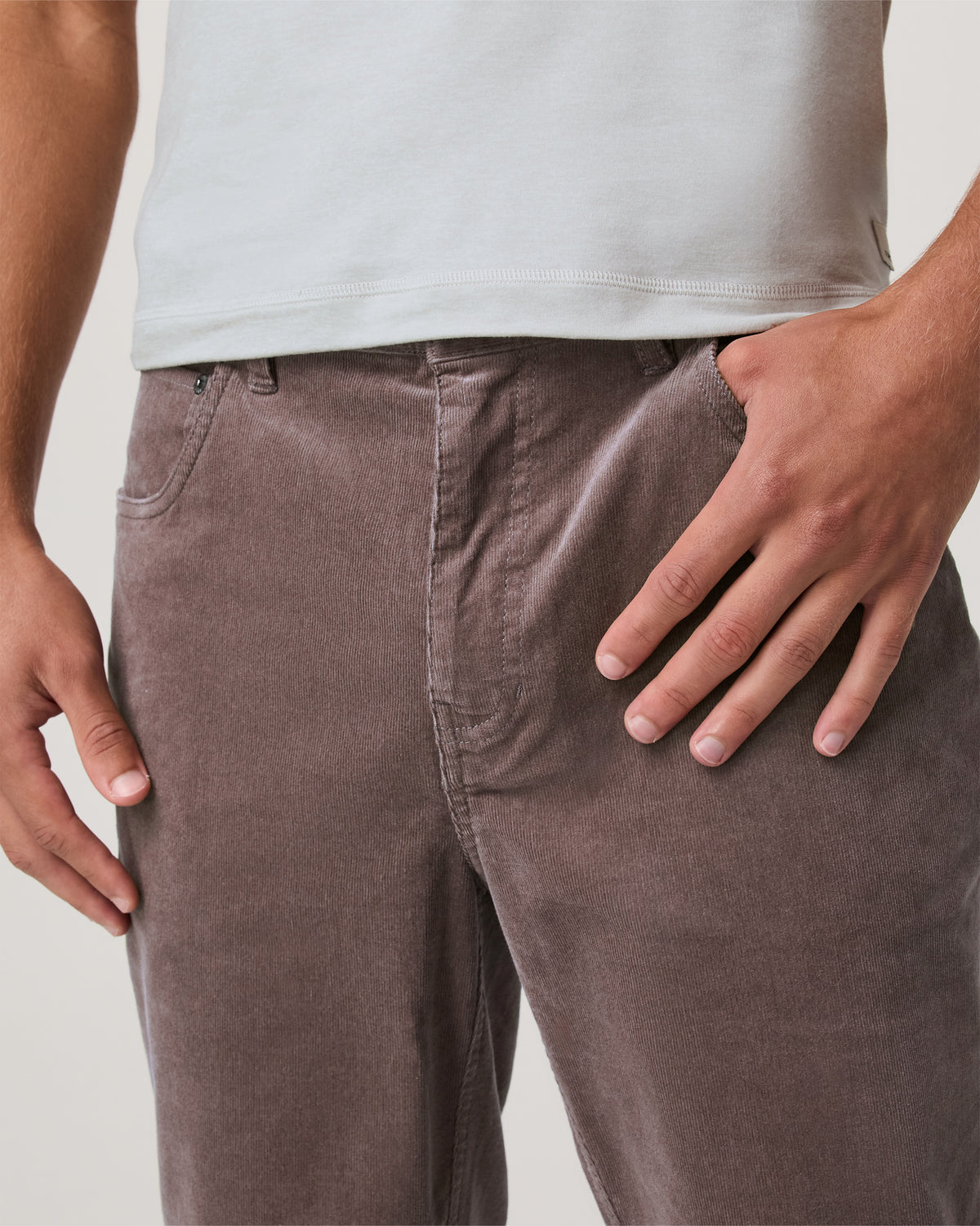 Optimist 5 Pocket Cord Pant Athletic Slim Fit Huckleberry - Image 2