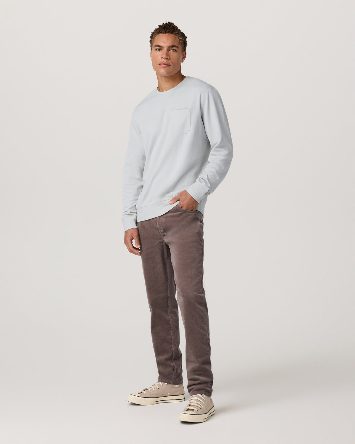 Optimist 5 Pocket Cord Pant Athletic Slim Fit Huckleberry - Image 4