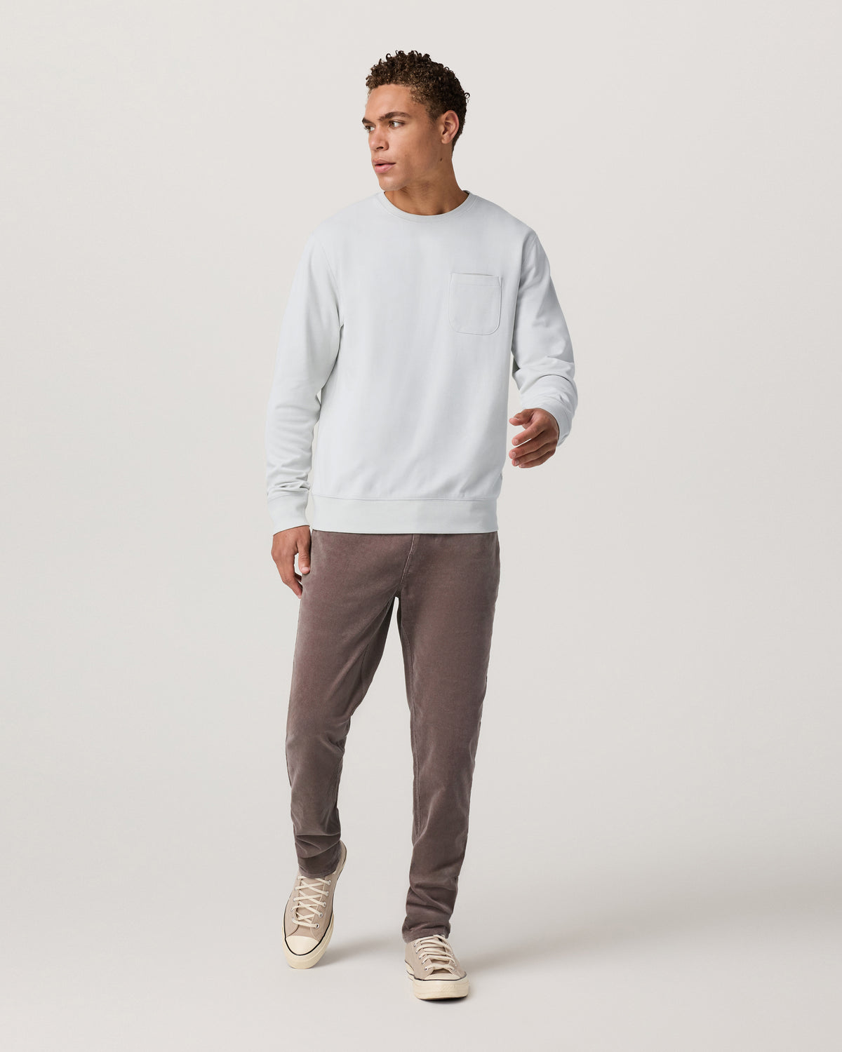 Optimist 5 Pocket Cord Pant Athletic Slim Fit Huckleberry - Image 5