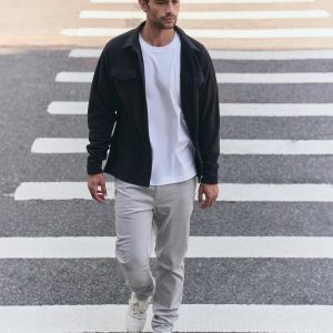 Optimist 5 Pocket Cord Pant Athletic Slim Fit Amethyst Grey