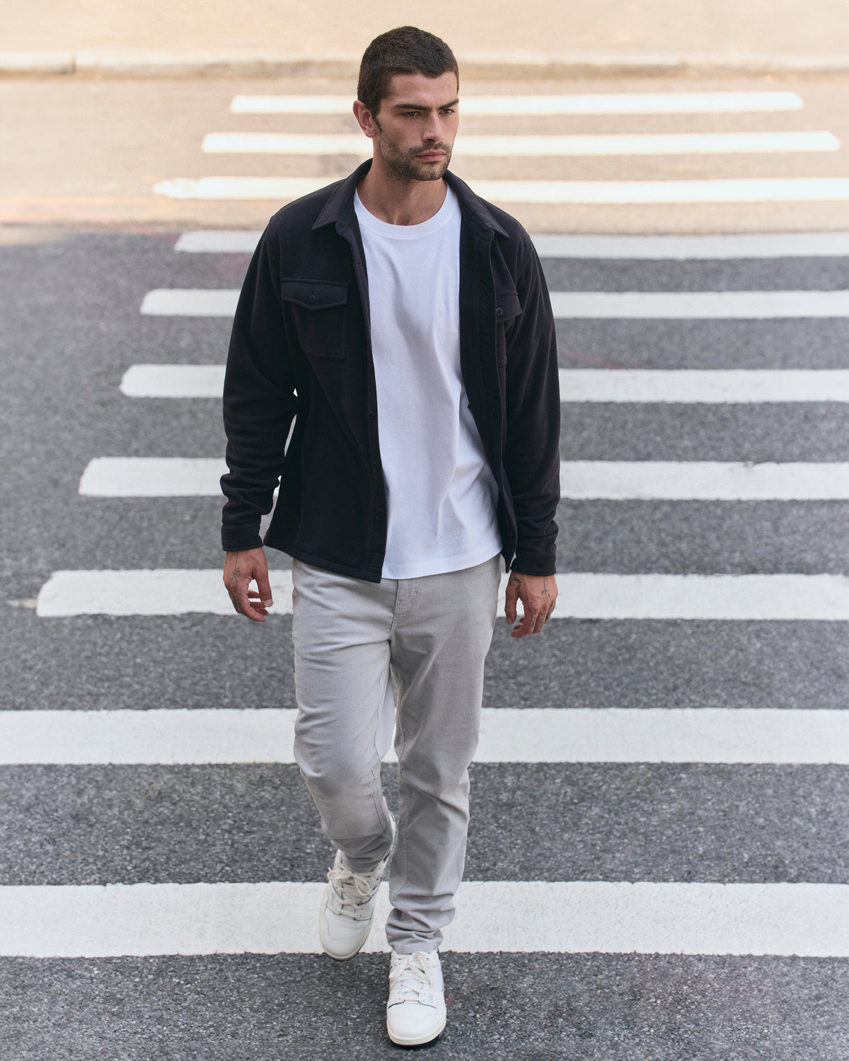 Optimist 5 Pocket Cord Pant Athletic Slim Fit Amethyst Grey