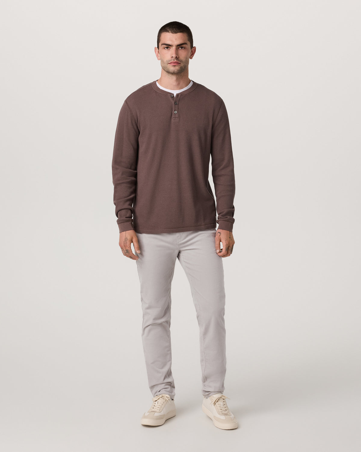Optimist 5 Pocket Cord Pant Athletic Slim Fit Amethyst Grey - Image 4