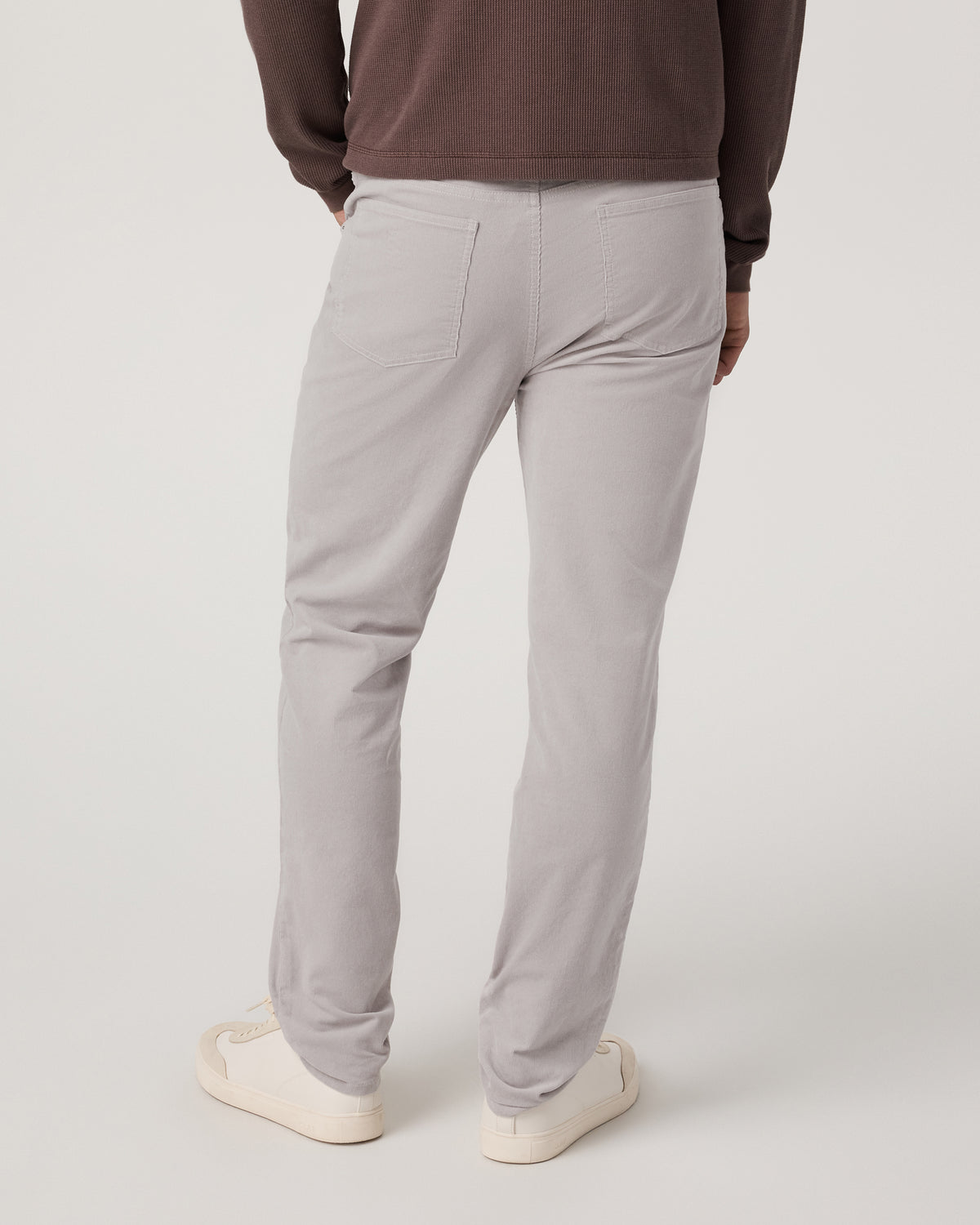 Optimist 5 Pocket Cord Pant Athletic Slim Fit Amethyst Grey - Image 5