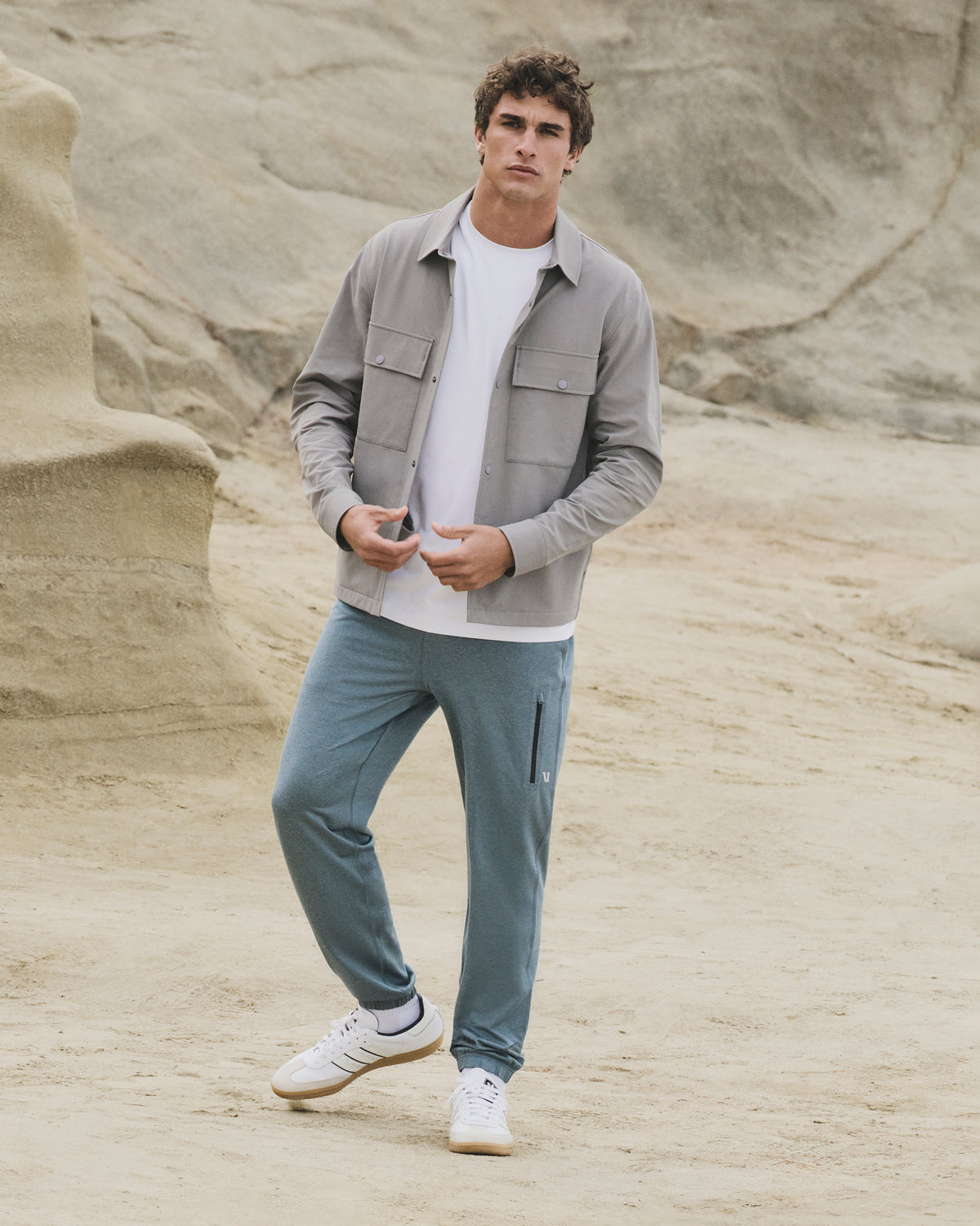 Sunday Performance Sweatpant 28" Men's Smoke Blue Pant - Image 4