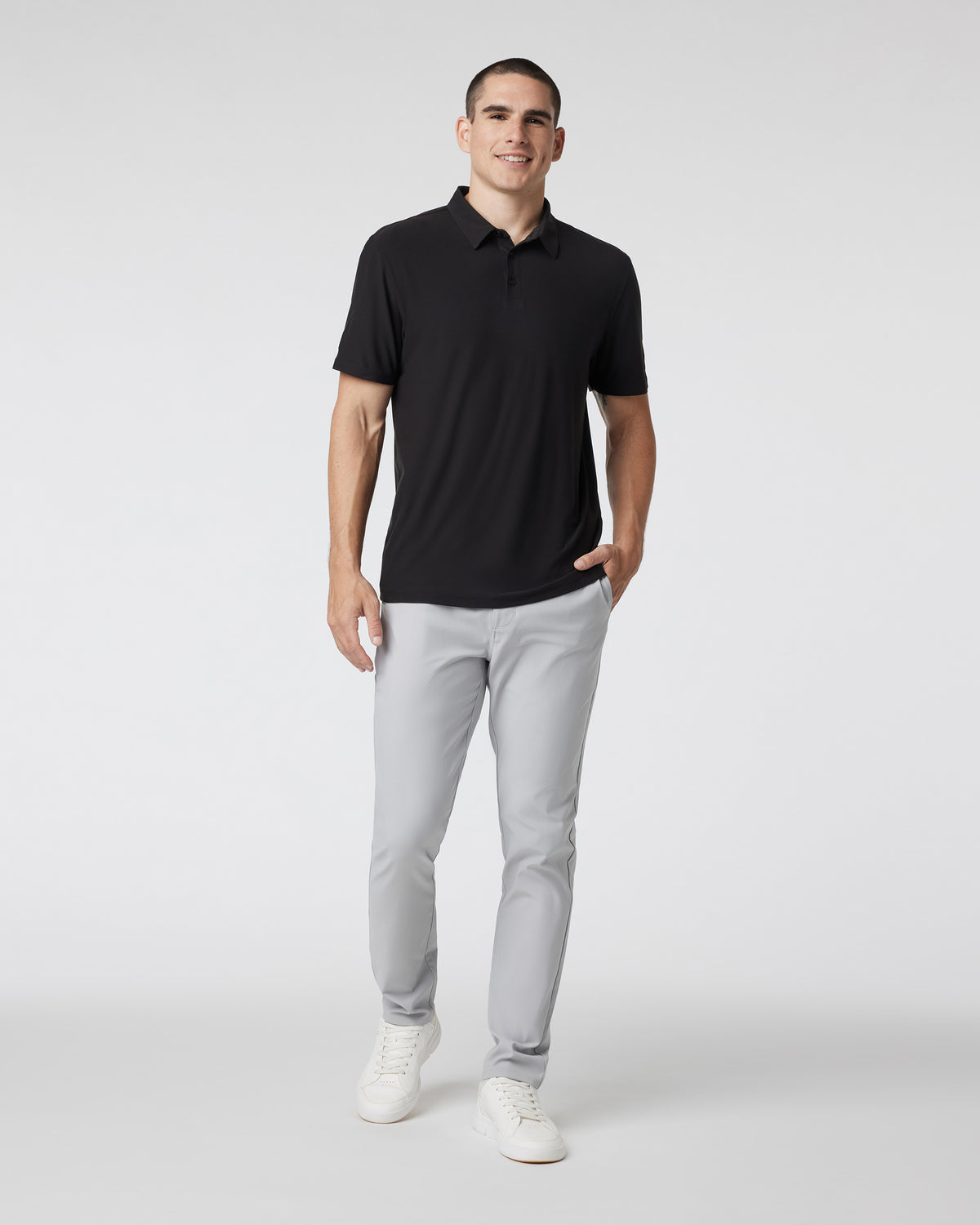Cascade Tech Chino Pant 32" Men's Fog Chinos - Image 3