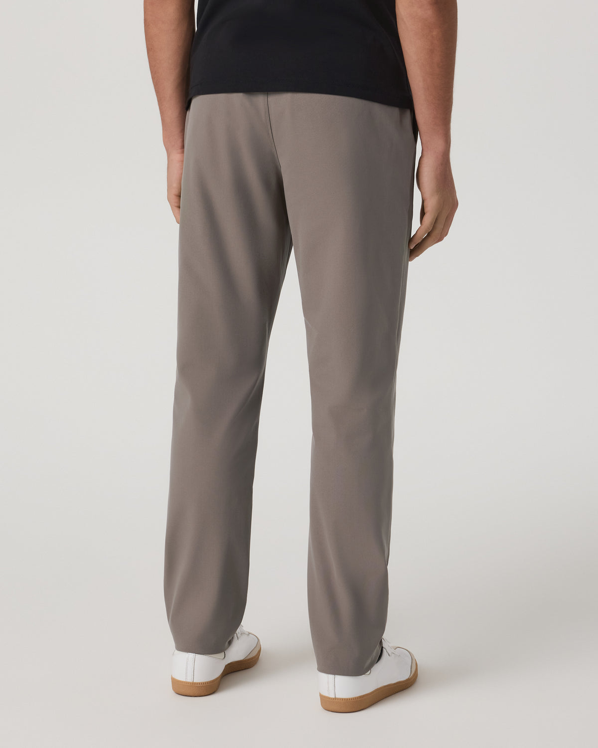 Meta Elastic Waist Pant Classic Fit Smokey Taupe Pants - Image 3