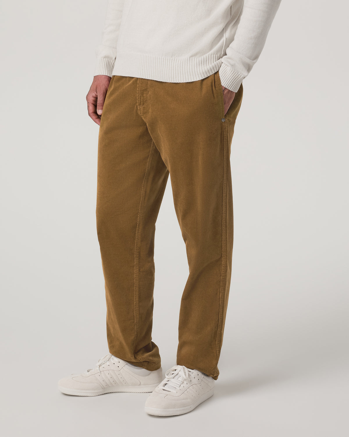 Optimist Elastic Waist Pant Classic Fit Men's Rum Pants