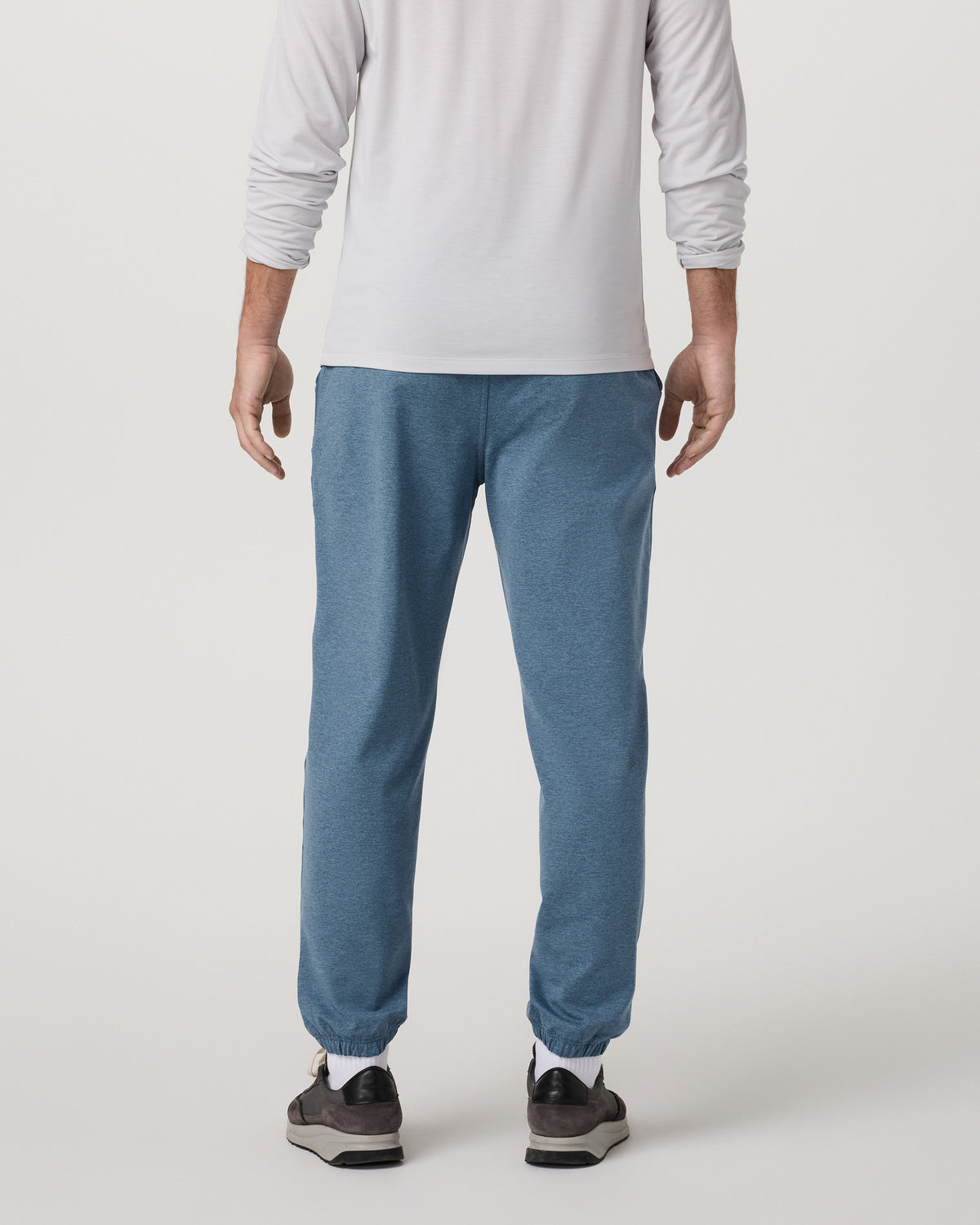 Men's Coronado Sweatpant 28" Pool Blue Heather - Image 4