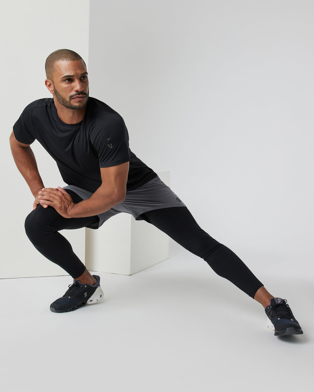 PR Tight Men's Black Compression Tights - Image 3