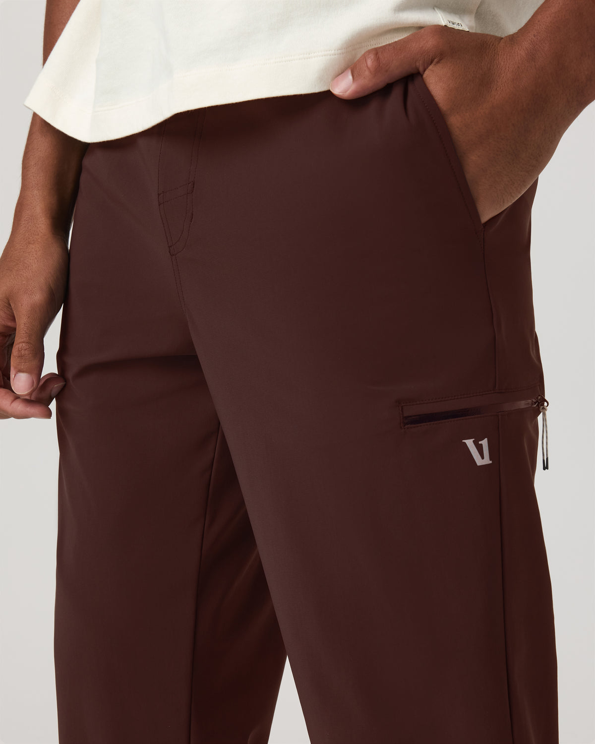 Fleet Sport Jogger 30" Men's Burgundy Joggers - Image 2