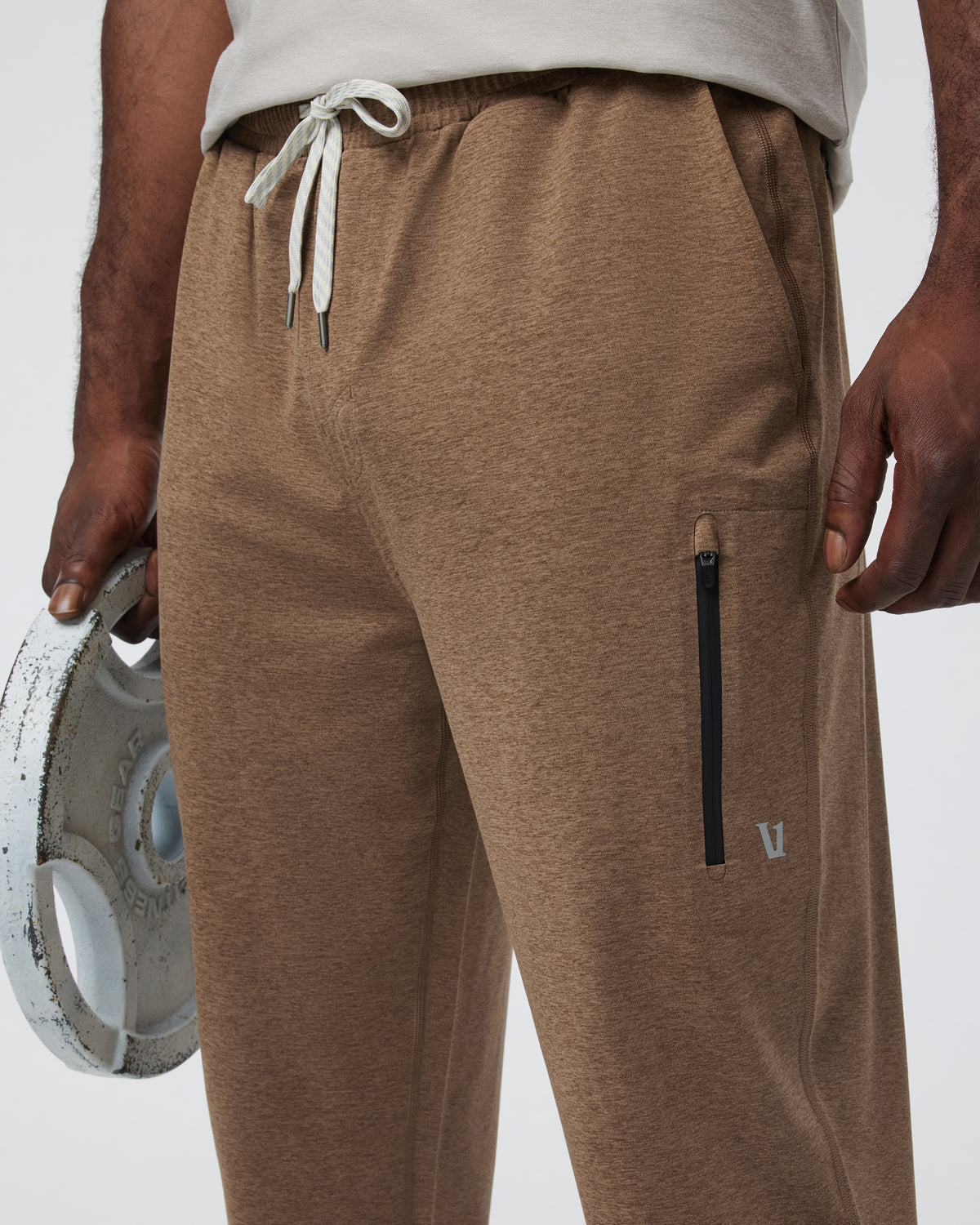 Sunday Performance Track Pant 2.0 Pecan Heather - Image 2