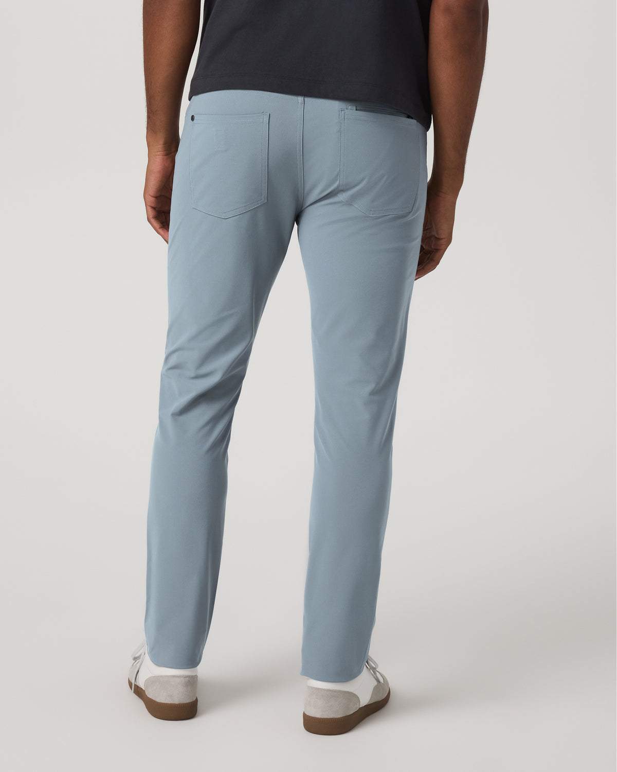 Meta Pant Athletic Slim 32" Dusty Blue 5-Pocket Pants - Image 3