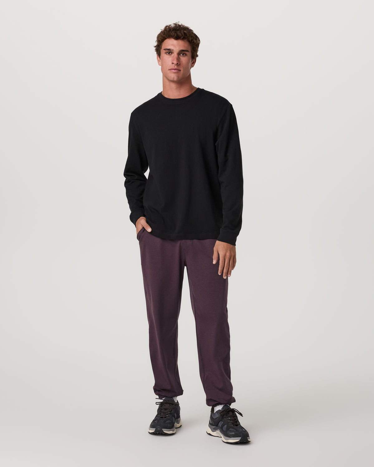 Men's Coronado Sweatpant 30" Raisin Heather - Image 4