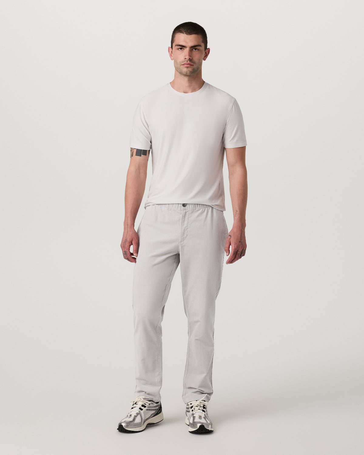 Optimist Elastic Waist Pant Classic Fit Amethyst Grey - Image 4