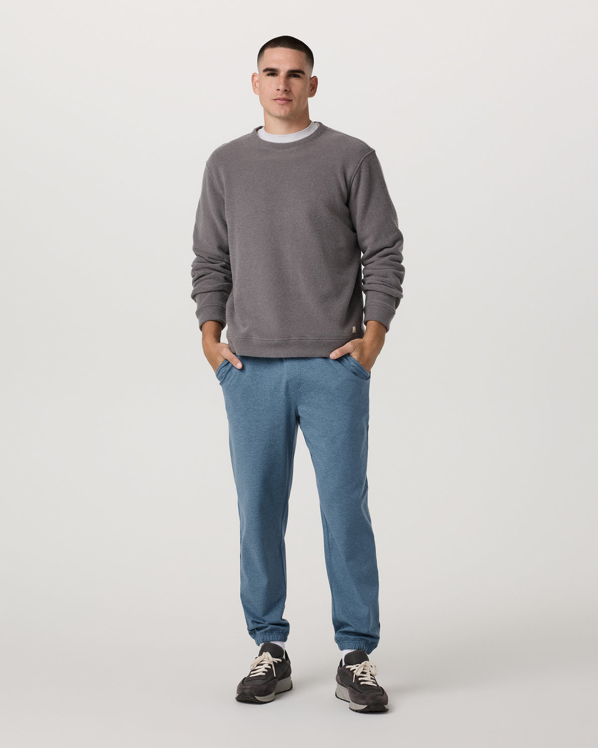 Men's Coronado Sweatpant 30" Pool Blue Heather - Image 4
