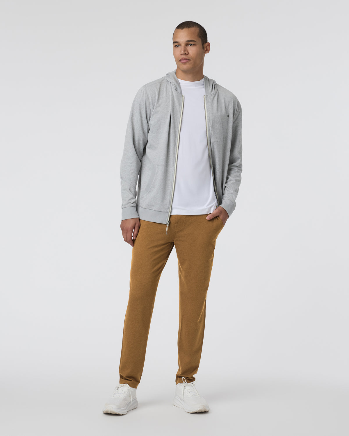 Ponto Performance Pant Caramel Heather - Image 3