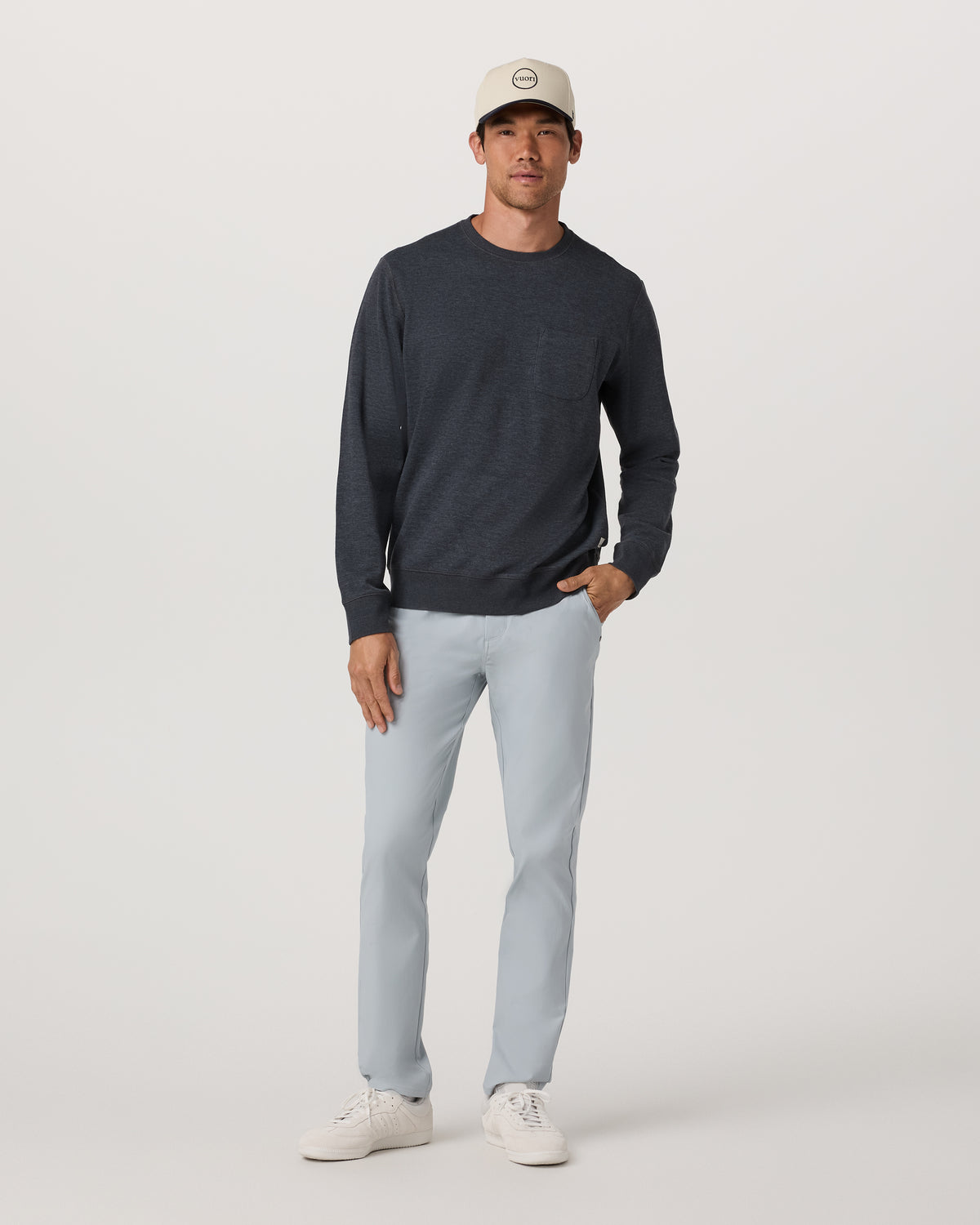 Men's Cascade Tech Chino Athletic Slim Fit 30" Blue Haze - Image 4